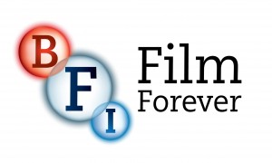 Image: BFI logo with text: Film Forever