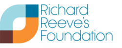 Logo for Richard Reeve's Foundation in blue and orange colours