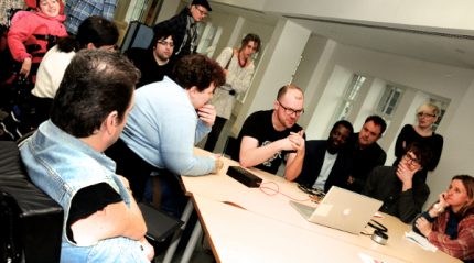 Gawain Hewitt leading a session