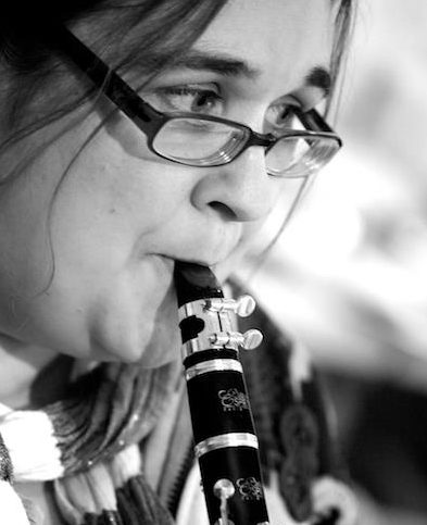Musician and composer Sonia Allori plays the clarinet