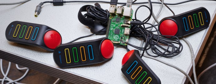 Playstation controllers upcycled into an instrument