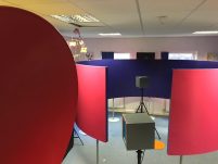 Sound installation in a room
