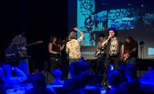 Club Soda band Royal Boil Alice playing live, one singer and lots of guitars