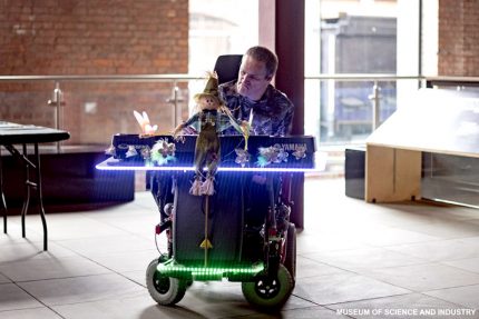 Steve plays his new 'one man band' kit in Manchester